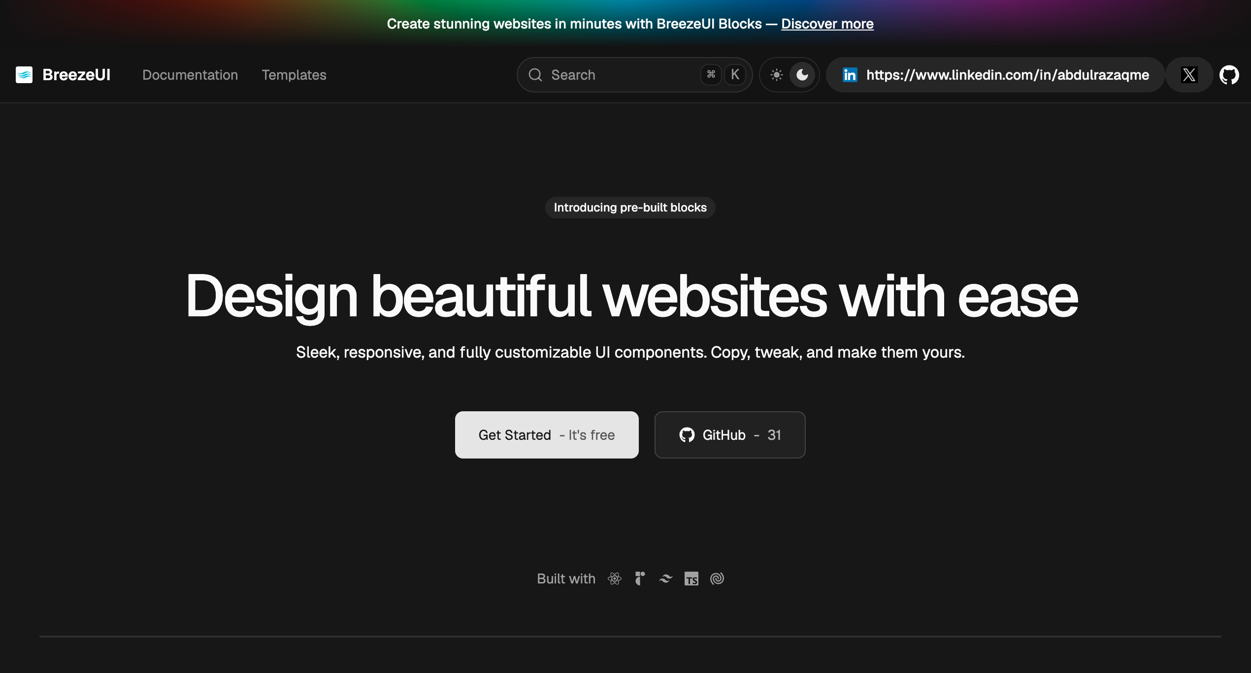 BreezeKit website project