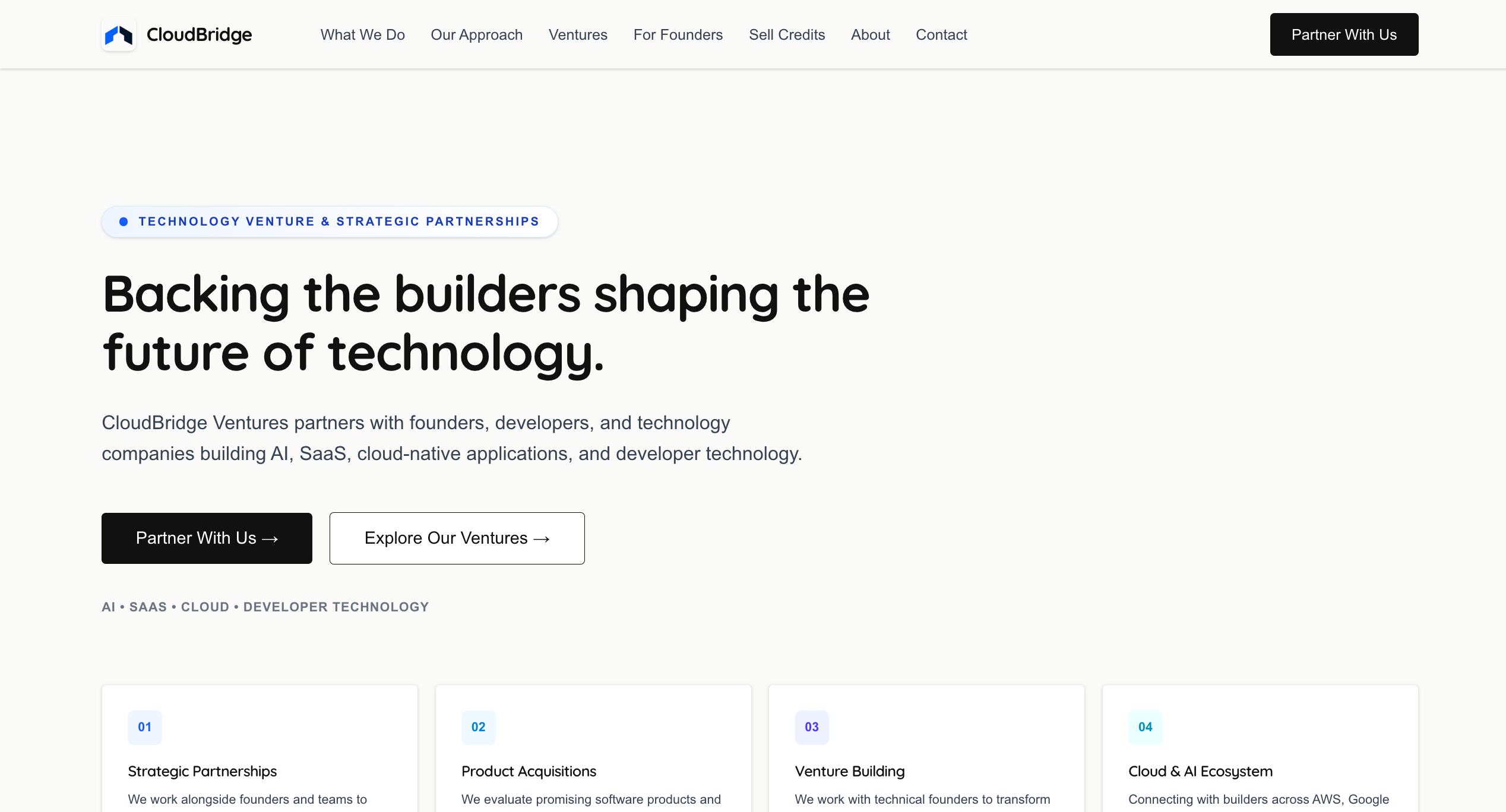 CloudBridge website project